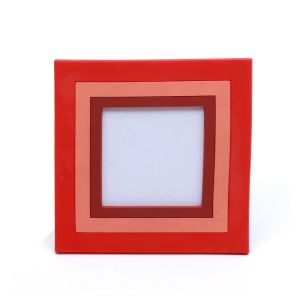 Quality PVC Soft Rubber red Custom Size Photo Frames 3D Home Decoration for sale
