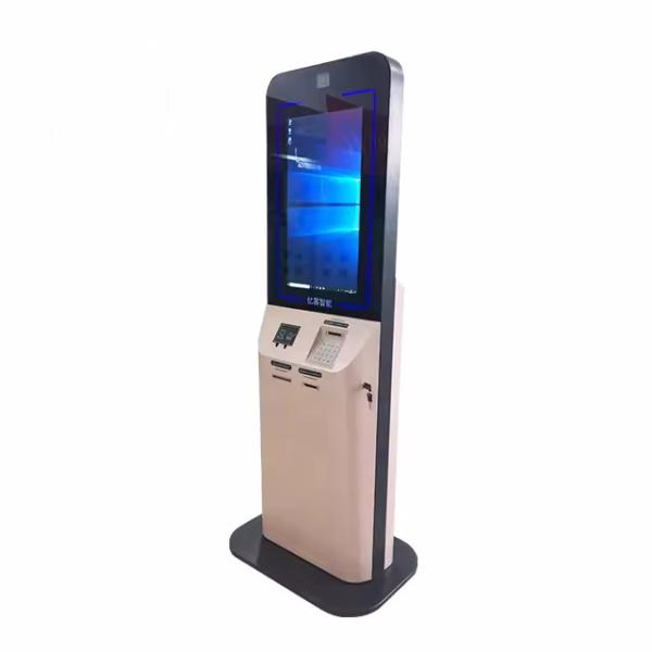 Buy Self Checkin Kiosk With Custom Design And Fingerprint Identification And Printer at wholesale prices