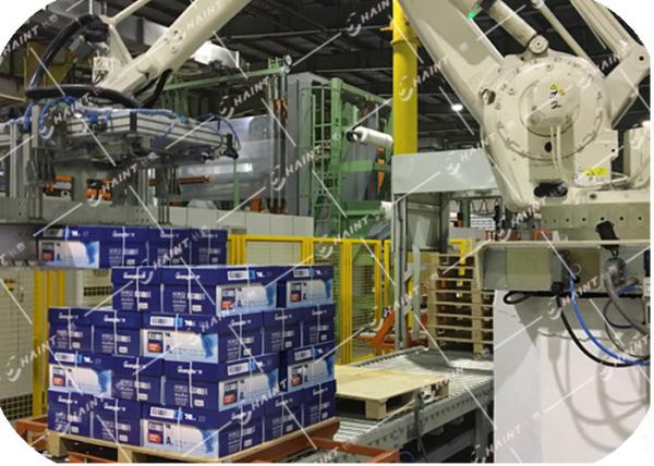 Unit Load Robotic Palletizing System , Automatic Robot Palletizer For Various