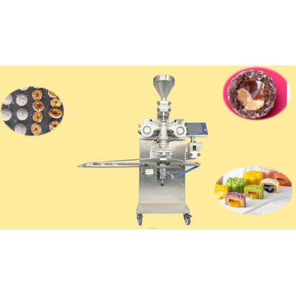 P170 Gear Pump Type Chocolate Jam Peanut Butter Stuffed Automatic Double Filling Encrusting Machine
