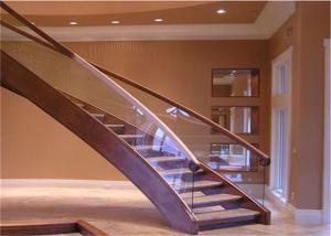 China Pvc Handrail Building Curved Stairs Oak Stairs Non Slip AS/NZS 2208 Certificate on sale