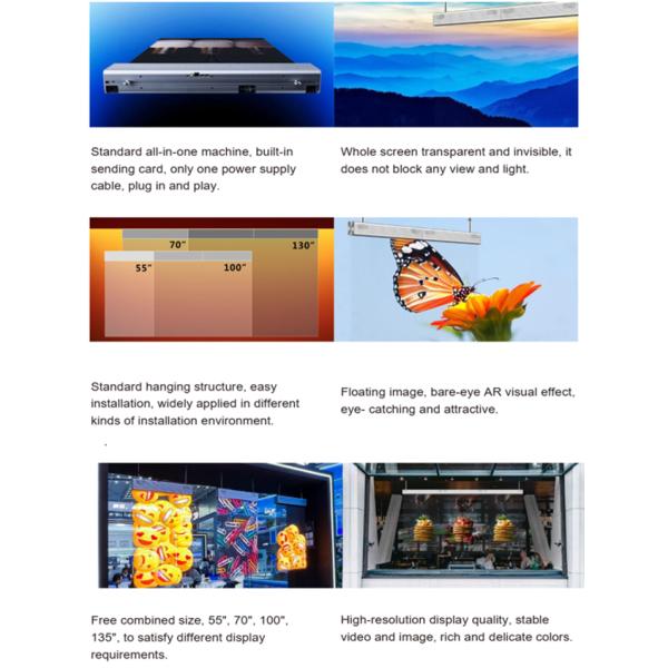 SculptStone Holographic Invisible Screen Poster Series Huge Size 55" 70" 100" 135"