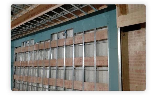Buy Double Furring Partition Wall System Channel Aluminum Alloy Material at wholesale prices