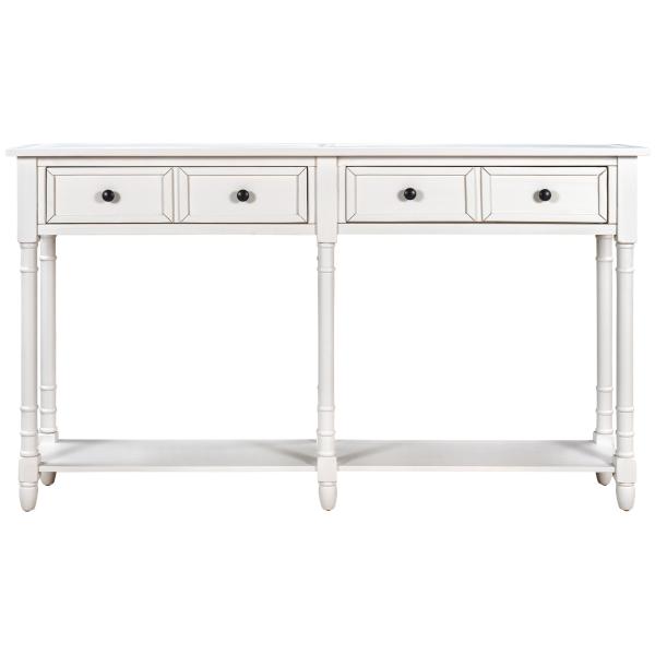 Buy 42lbs console Home Office Computer Table With Two Storage Drawers And Bottom Shelf at wholesale prices