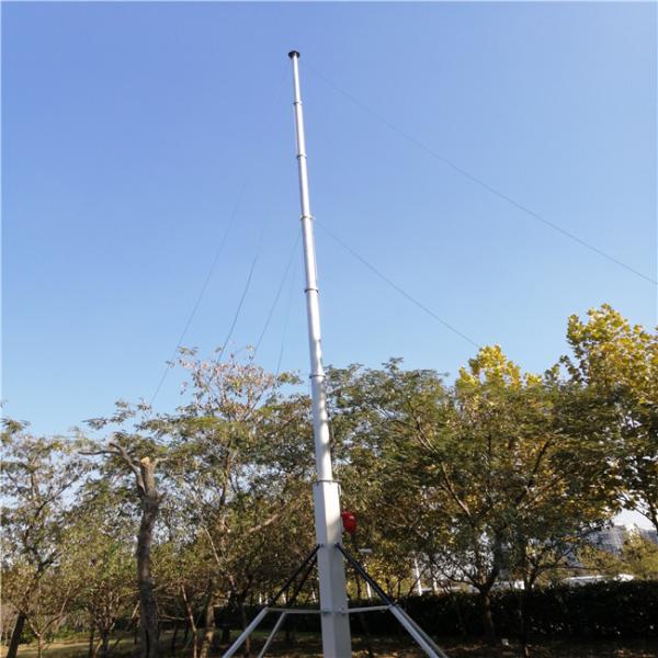 10M Crank Up Alu 6063 Monopole Tripod Winch Up Mast