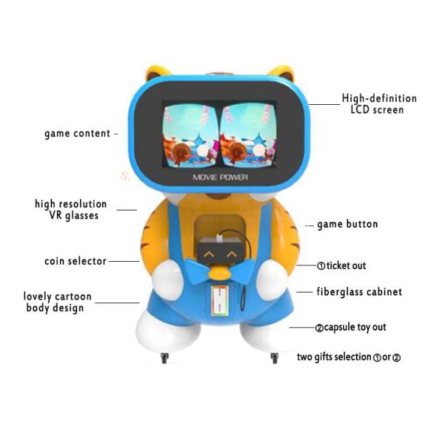 Kids VR 9D Simulator Bear Baby Vr Kids Educational Virtual Reality Simulator