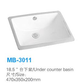 Quality Under counter ceramic vanity wash basin MB-3011 for sale