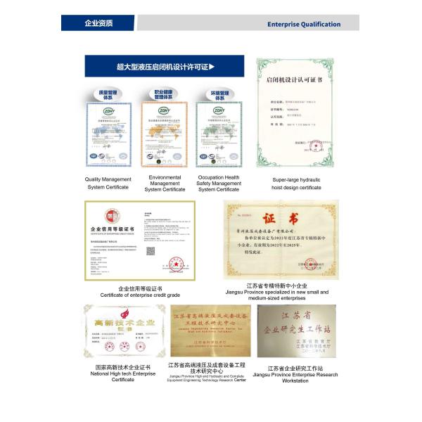 Large bore Long Stroke Hydraulic Cylinders Big Bore Hydraulic Cylinder For Dam Gate Hoist Cylinder