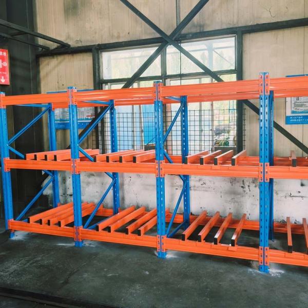 Customized Warehouse Pallet Rack With Orange Industrial Adjustable Heavy Duty Racks