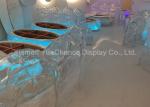 Hotel Custom Size Transparent Decoration Artificial Hollow Resin Ice Block