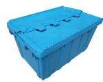 Big plastic nested and stacked storage boxes and bins