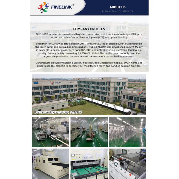 OEM 19.5 Inch PCAP Touch Panel Capacitive Touch Panel With G G Structure