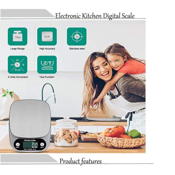 Electronic weight grams 2g to 5kg backing and cooking digital scale kitchen weighing food scales balance