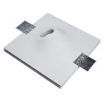 IP20 GU10 Trimless Square Recessed Lighting With Round Curve