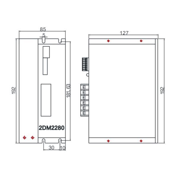 8a Stepper Motor Driver Nema 42 NEMA 52 Two Phase 80-220V Input For Packing Machine