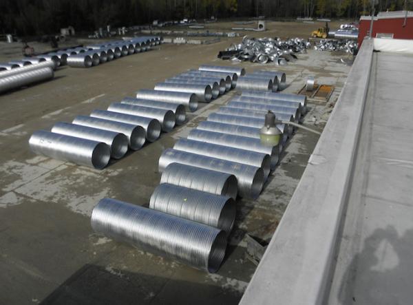 Buried underground big dia double wall galvanized corrugated steel metal conduit pipes for Industrial Liquids delivery