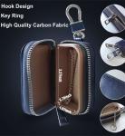 Safe Guard Key Blocking Pouch With Keychain Blue For Car Keys Signal Blocker