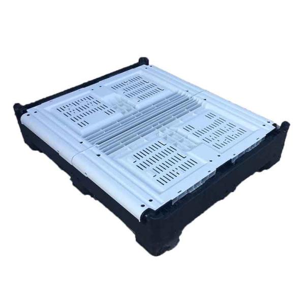 All Size Plastic Pallet Container Bin Heavy Duty Pp/pe,pallet Rack Logistics Ect with Hinged Lid 1210H810A 100% Recyclable