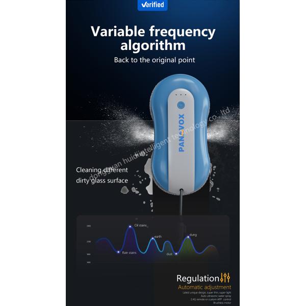 65dB Noise RN2-02 Remote Control Window Cleaner for Indoor and Outdoor Glass Surfaces