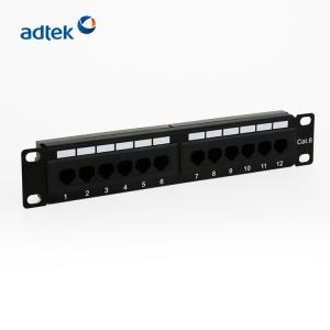 China Patch Panel Rack Mount 1U 12 Port Fully Loaded on sale