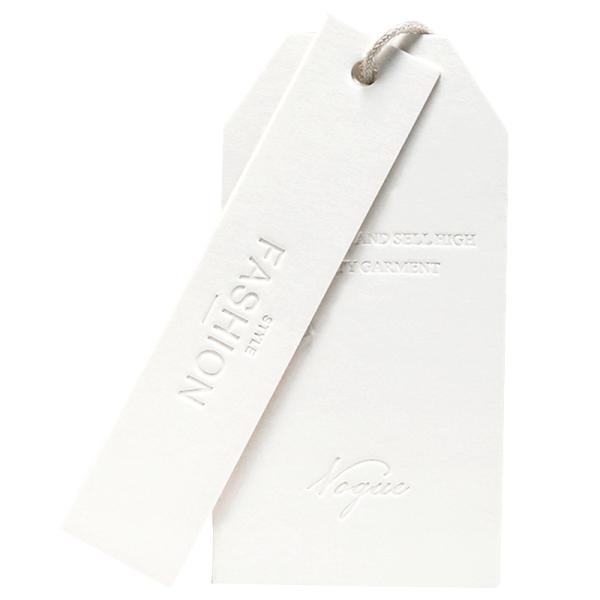 Personalize Design Custom Logo Paper Clothing Garment Hanging String Paper Hang Tag