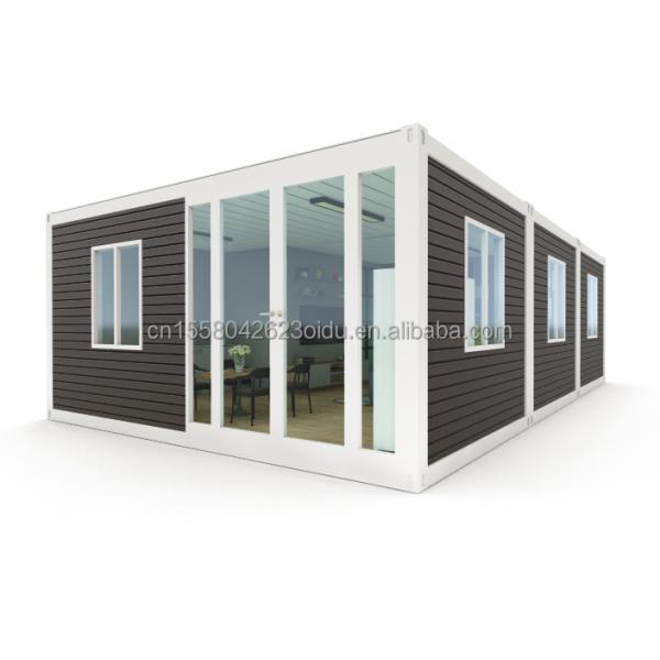 Container Houses Modern Design for Quick and Affordable Assembly of 3 Rooms 2 Bathrooms Prefabricated House