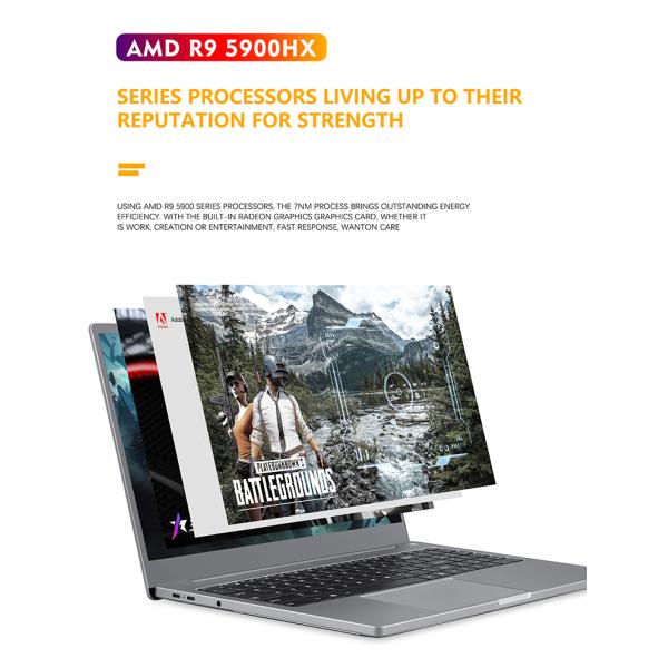 4800mAh Battery AMD Graphics Card Oem Gddr4 Ssd 15.6 Inch Laptop Notebook Pc For Home And Business Lcd