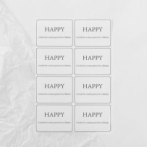 Waterproof packing labels Custom Transparent Print Logo Sticker Label