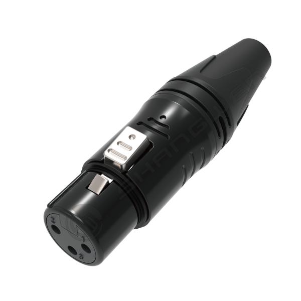 3 Pin XLR Male Connector Waterproof DMX Thread Coupling Audio Video Connector Female Socket for Outdoor