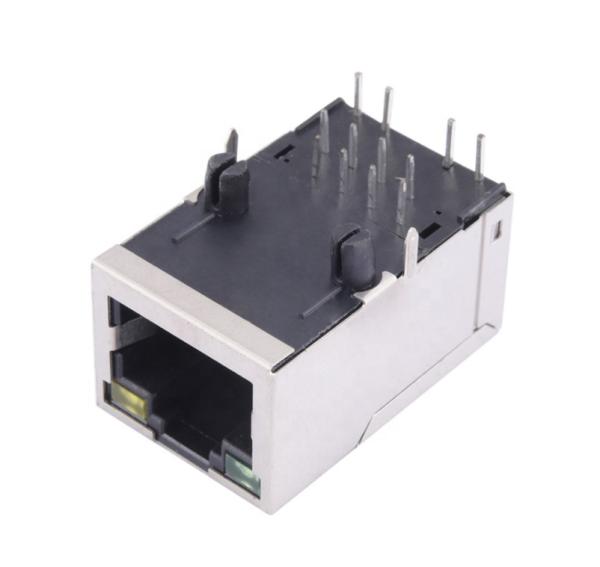 Buy HY911162A RJ45 Ethernet Connector With Transformer 100M Tab UP Reverse at wholesale prices