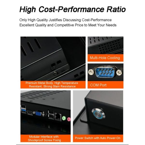 15 Inch Original Rear-Mount Industrial Computer With Linux Windows IP65 Touch Panel Touchscreen Embedded All in One PC