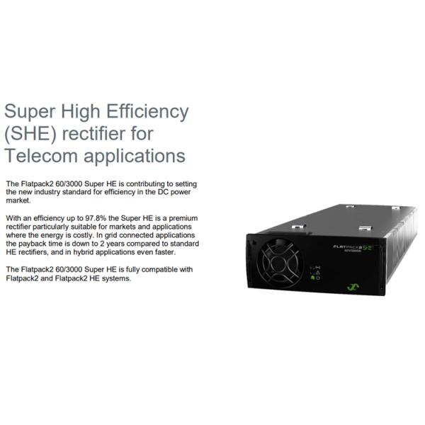 Eltek 60V Switching Power 3000W Electronic Power Telecom ELTEK Flatpack2 60/3000 SHE Rectifier Module 241119.706