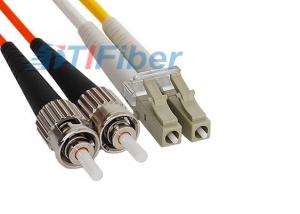 Quality FC / PC to LC / PC OM3 multimode fiber patch cord , Duplex duplex patch cord for sale