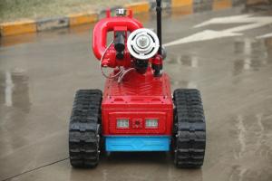 Quality Remote Control Automatic Fire Fighting Robot , Automatic Fire Extinguisher Robot for sale