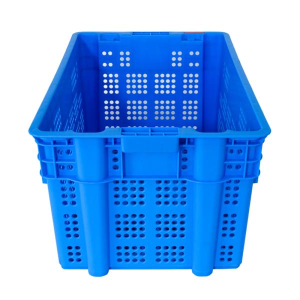 Convenient Handle Collapsible PP Fruit Vegetable Seafood Crates for Easy Storage