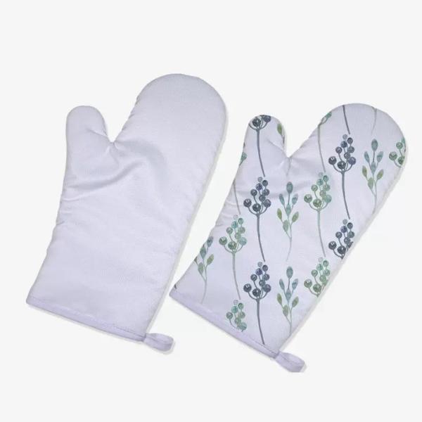 Custom Logo Sublimation Oven Mitt For Kitchen Sublimation Gloves For Photo Printing