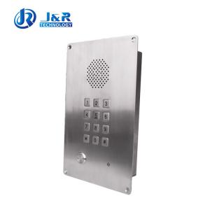 China Flush mounted steel telephone with fully keypad for elevator , clean room on sale