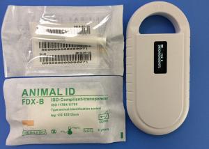 Quality RFID ISO Transponder Microchip 6 Stickers With Reusable Injector 2.12*12mm Injectable Transponders for sale