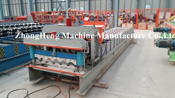Buy Color coated Small Glazed Tile Roll Forming Machine with PLC Inverter controller at wholesale prices