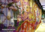 Multiple Colors Chain Link Curtain Restaurant Partition With Pattern 1.9 Mm Wire