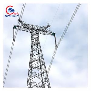 China 4 Leg Angle 220 Kv Transmission Tower , 120km/H Electric High Tension Tower on sale