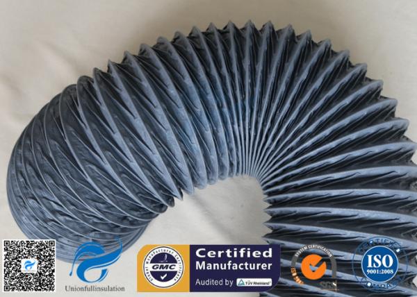 Buy 200 Degree 150mm PVC Coated Fiberglass Flexible Air Ducting For HAVC System at wholesale prices
