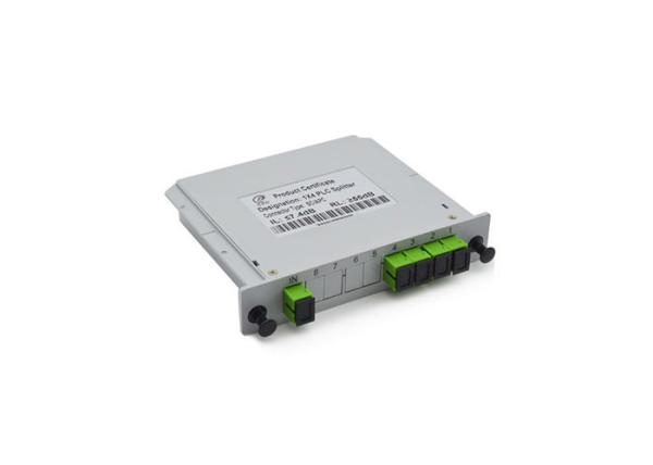 Buy SCAPC Fiber Optic PLC Splitter Modular Structure 1x4 PLC Splitter Cassette Type at wholesale prices
