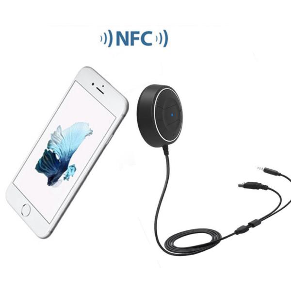 AUX Bluetooth 3.5mm Audio Output Receiver Car Kit Handsfree calling