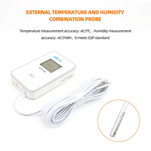 IP64 Wifi Temperature Data Logger GPRS Wireless Remote Humidity Monitor