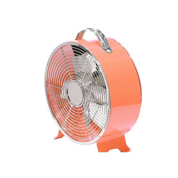 Low Noise 8 Inch Decorative Retro Alarm Clock Fan 2 Speed 25W Metal Blades BSCI