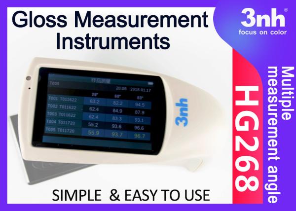 Buy High Precision Gloss Measurement Instruments NHG268 20° 60° 85° Degree Easy To Use at wholesale prices