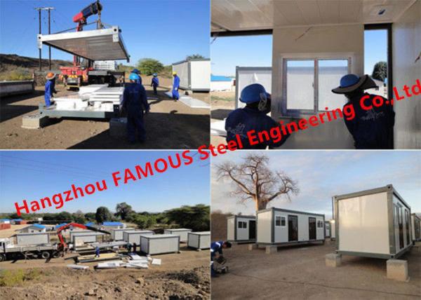 Buy Modular Flat Pack Container Office Rooms For Temporary Use Prefab Transportable Cabins With Durable Frame at wholesale prices