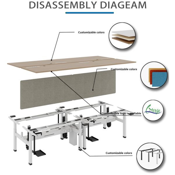 Revolutionize Your Work Office with Uplift Intelligent Lifting Desk in Customized Size