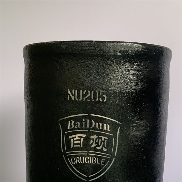 Circular Black High Temperature Resistance Crucible For Copper Melting